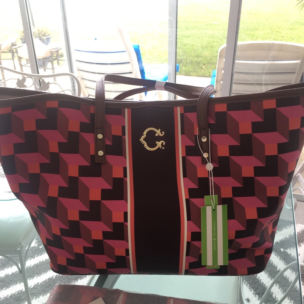 C WONDER SPRING NORDIC BLOCK TOTE AND POUCH